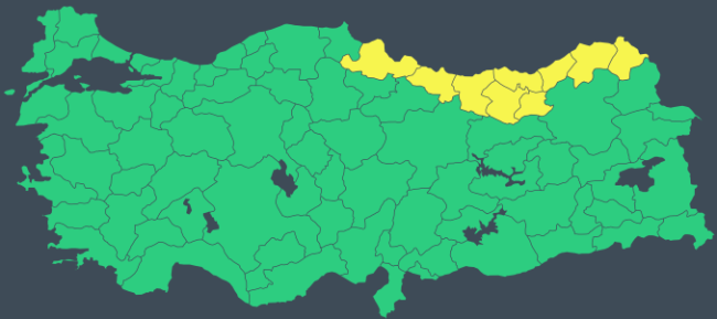 Karadeniz Bölgesi'ne yoğun kar uyarısı